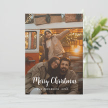 Moderne Elegante Minimalistische Familie Kerst Fot