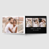 Moderne Elegante Minimalistische Foto Chique Bruil Gastenboek (Volledig)