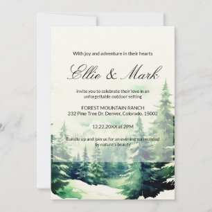 Moderne elegante minimalistische Green Mountains b Kaart
