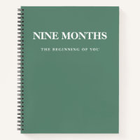 Moderne Elegante Minimalistische Groene Zwangersch