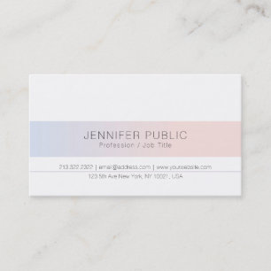 Moderne Elegante Modish Kleuren Minimalistische Vl Visitekaartje