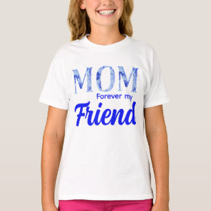 Moderne Elegante Moederdag Altijd een Vriend T-shirt