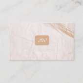 Moderne elegante monogram QR-code visitekaartjes (Voorkant)