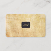 Moderne elegante monogram QR-code visitekaartjes (Voorkant)