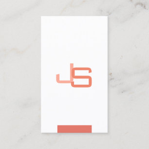 Moderne Elegante Monogram Sjabloon Professioneel Visitekaartje