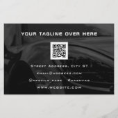 Moderne elegante motorfiets flyer (Achterkant)