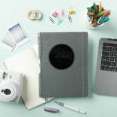 Moderne Elegante Naam & Monogram | Transparant Sticker (iPad Cover)