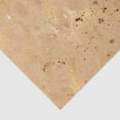 Moderne Elegante Nep Gouden Waterverf Marmeren Pat Tissuepapier (Detail)