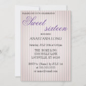 Moderne, elegante Paars sparen de datum Save The Date (Voorkant)