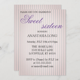 Moderne, elegante Paars sparen de datum Save The Date