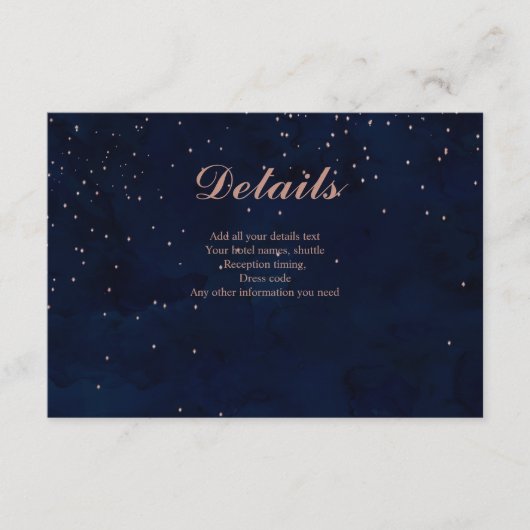 Moderne elegante paarse waterverf trouwrichting informatiekaartje (Voorkant)