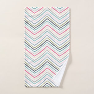 Moderne elegante pastel geometrische patroon handdoek