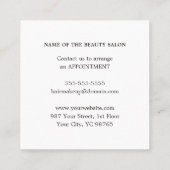 Moderne Elegante Pastel Kleuren Beauty Coupon (Achterkant)