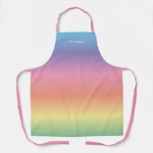 Moderne Elegante Pastel Rainbow Ombre Schort (Voorkant)