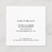 Moderne Elegante Pastel White Beauty Coupon (Achterkant)