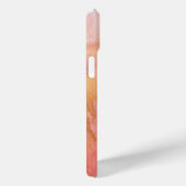 Moderne Elegante Perzik Goud Marmer Gepersonalisee Case-Mate iPhone Case (Achterkant / Rechts)