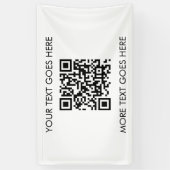 Moderne Elegante Professionele Beste Sjabloon QR C Spandoek (Verticaal)
