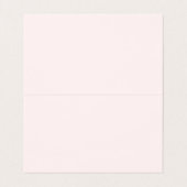 Moderne, elegante professionele blush roze gevouwe visitekaartjes (Binnenkant ongevouwen)