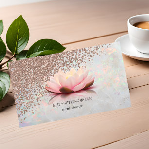 Moderne Elegante Professionele Diamanten Lotus Opa Visitekaartje