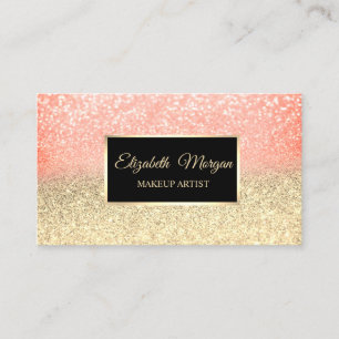 Moderne Elegante Professionele Glitter Ombre Lijst Visitekaartje