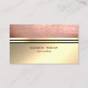 Moderne Elegante Professionele Goud,Strepen Visitekaartje