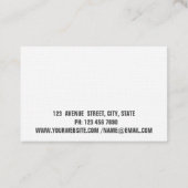 Moderne Elegante Professionele Lotusbloem Visitekaartje (Achterkant)