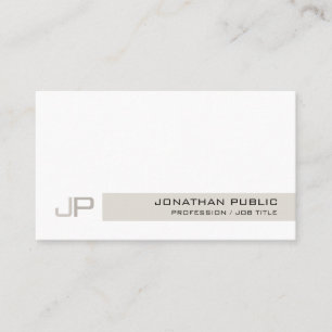 Moderne Elegante Professionele Monogram Chic Visitekaartje