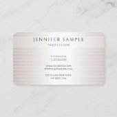 Moderne, elegante, professionele Sjabloon van Faux Visitekaartje (Achterkant)