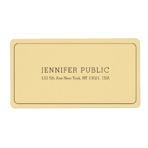 Moderne Elegante Professionele Template Goud Verze Etiket