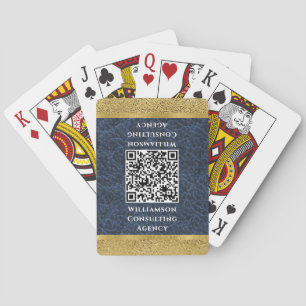 Moderne Elegante QR Code Professionele Zakelijke O Pokerkaarten