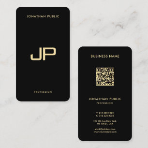 Moderne elegante QR-code Sjabloon afgeronde hoek Visitekaartje