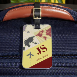 Moderne Elegante Reis Bagage Label