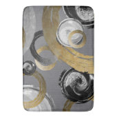 Moderne, elegante ronddraaiende ringlopen Abstract Badmat (Voorkant Verticaal)