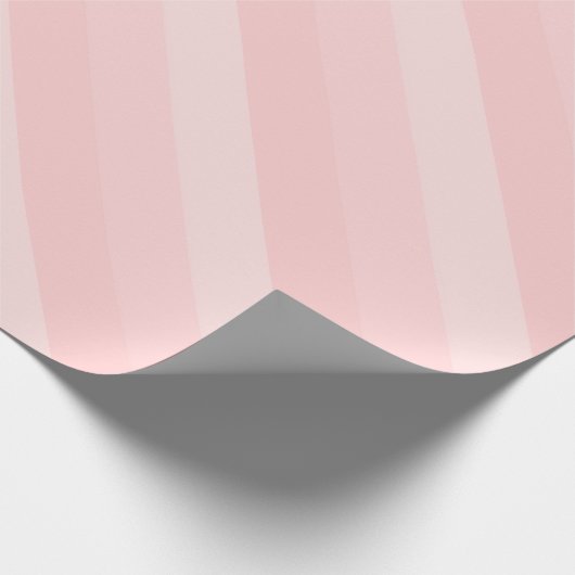 Moderne Elegante Roze Perzik Kleur Tonen Strepen G Cadeaupapier (Hoek)