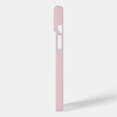 Moderne Elegante Roze Roze Zwart Monogram Initiale Case-Mate iPhone Case (Achterkant / Links)