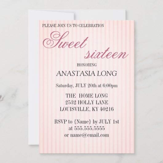 Moderne, elegante roze sla de datum op save the date (Voorkant)