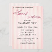 Moderne, elegante roze sla de datum op save the date (Voorkant / Achterkant)