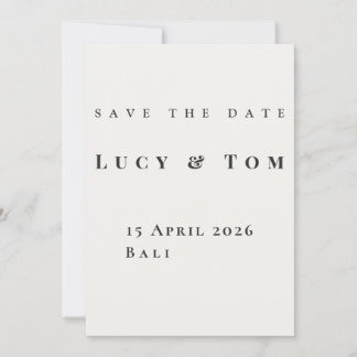Moderne Elegante 'Save the Date'-kaart Kaart