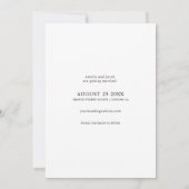 Moderne Elegante Script Bruiloftsfoto Save The Date (Achterkant)
