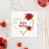 Moderne, elegante script koppels noemen bruiloft servet (Insitu)