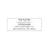 Moderne Elegante Script Minimalistisch Zelfinktende Stempel (Design)