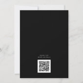 Moderne Elegante Script Minimalistische QR Code Tr Kaart (Achterkant)