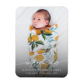 Moderne elegante script voor introductie van pasge magneet (Verticaal)