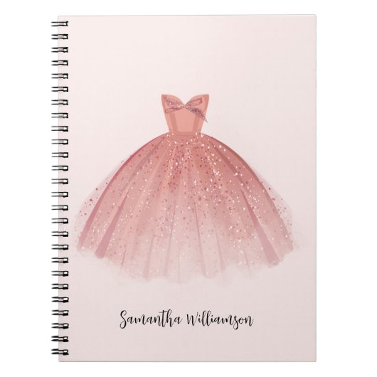 Moderne elegante scriptjurk notitieboek (Voorkant)