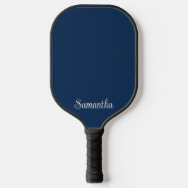 Moderne elegante scriptnaam in marine of enige kle pickleball paddle