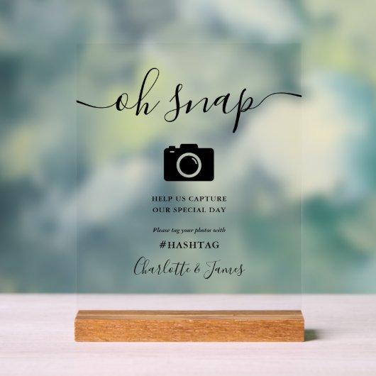 Moderne Élégante Signature Script Oh Snap (Neutre)