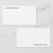 Moderne, elegante Sjabloon voor eenvoudig ontwerp  (Voorkant / Achterkant)