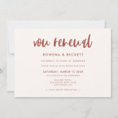 Moderne elegante sneeuwroze bruiloft Hernieuwde br Kaart (Voorkant)