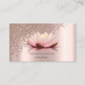 Moderne Elegante Stijlvolle Roze Gouden Diamanten  Visitekaartje (Voorkant)