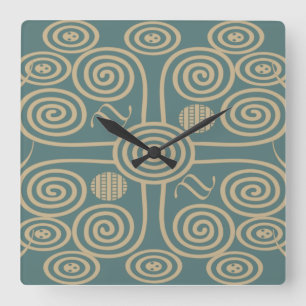 moderne elegante stijlvolle vormgeving vierkante klok